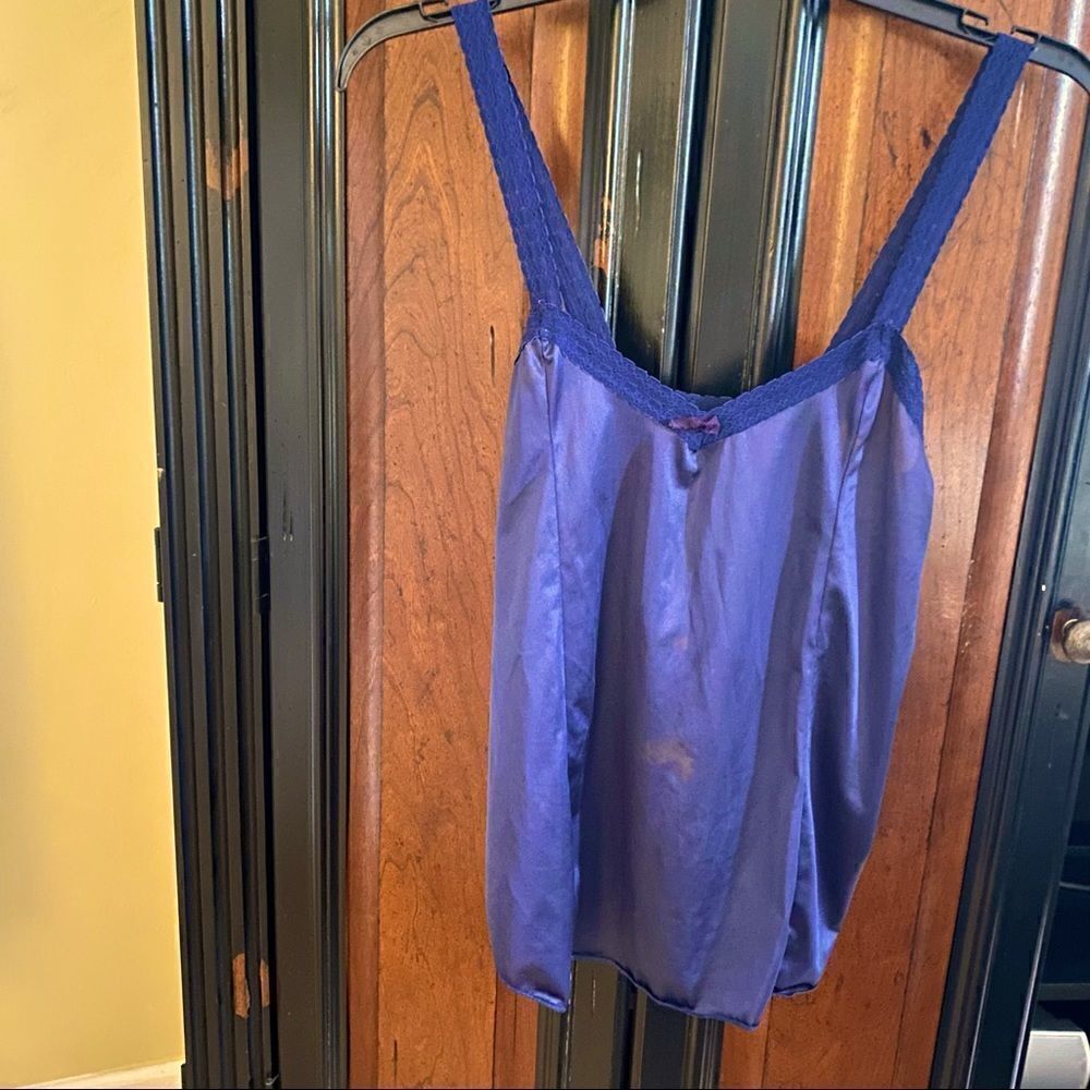 Sylray Satin Lace Camisole Lingerie Vintage Sz L